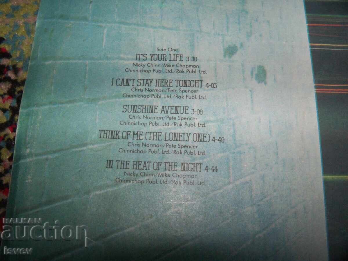 Auction  Smokie, Bright Lights & Back Alleys 1982 LP