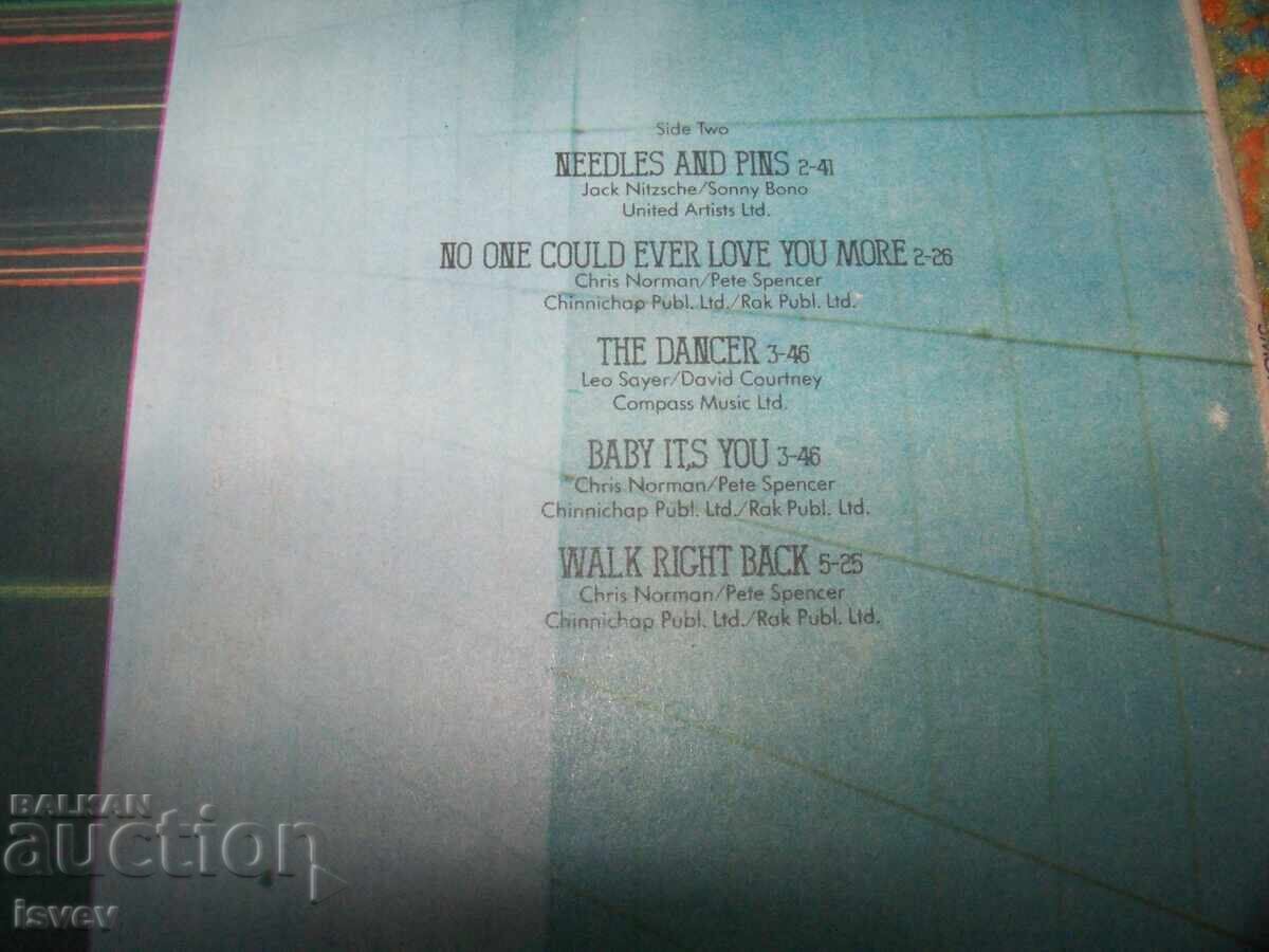 Delivery of Smokie, Bright Lights & Back Alleys 1982 LP