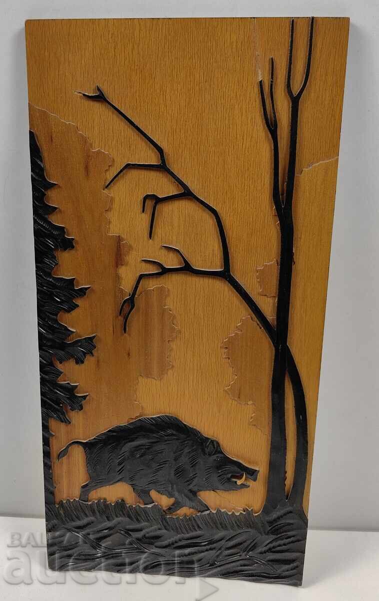 ΞΥΛΙΝΟ ΠΑΝΟ ΜΕ ΚΥΝΗΓΕΤΙΚΑ ΜΟΤΙΒΑ ΚΥΝΗΓΙ ΓΟΥΡΟΥΝΙ ΕΙΚΟΝΑ με τιμή 29.00 BGN | € 14.83