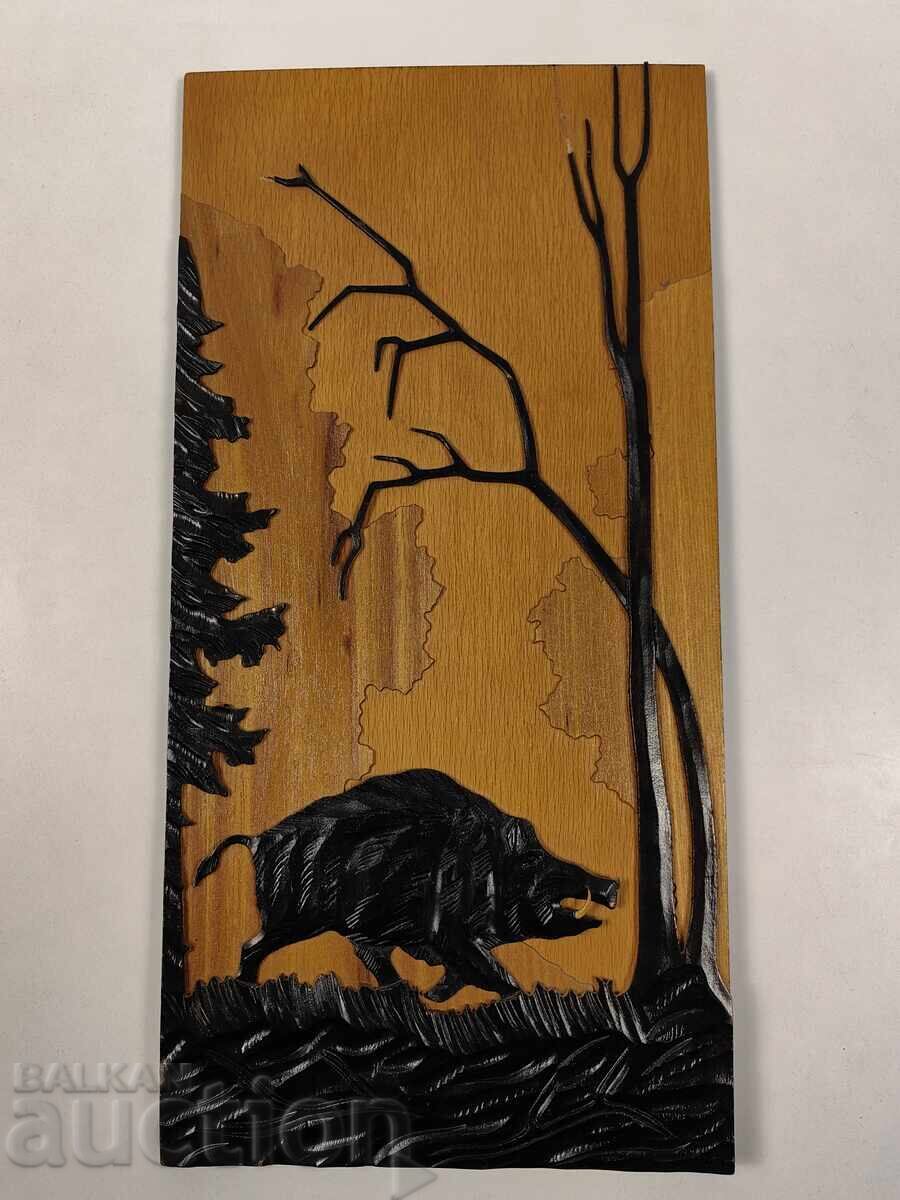 ΞΥΛΙΝΟ ΠΑΝΟ ΜΕ ΚΥΝΗΓΕΤΙΚΑ ΜΟΤΙΒΑ ΚΥΝΗΓΙ ΓΟΥΡΟΥΝΙ ΕΙΚΟΝΑ