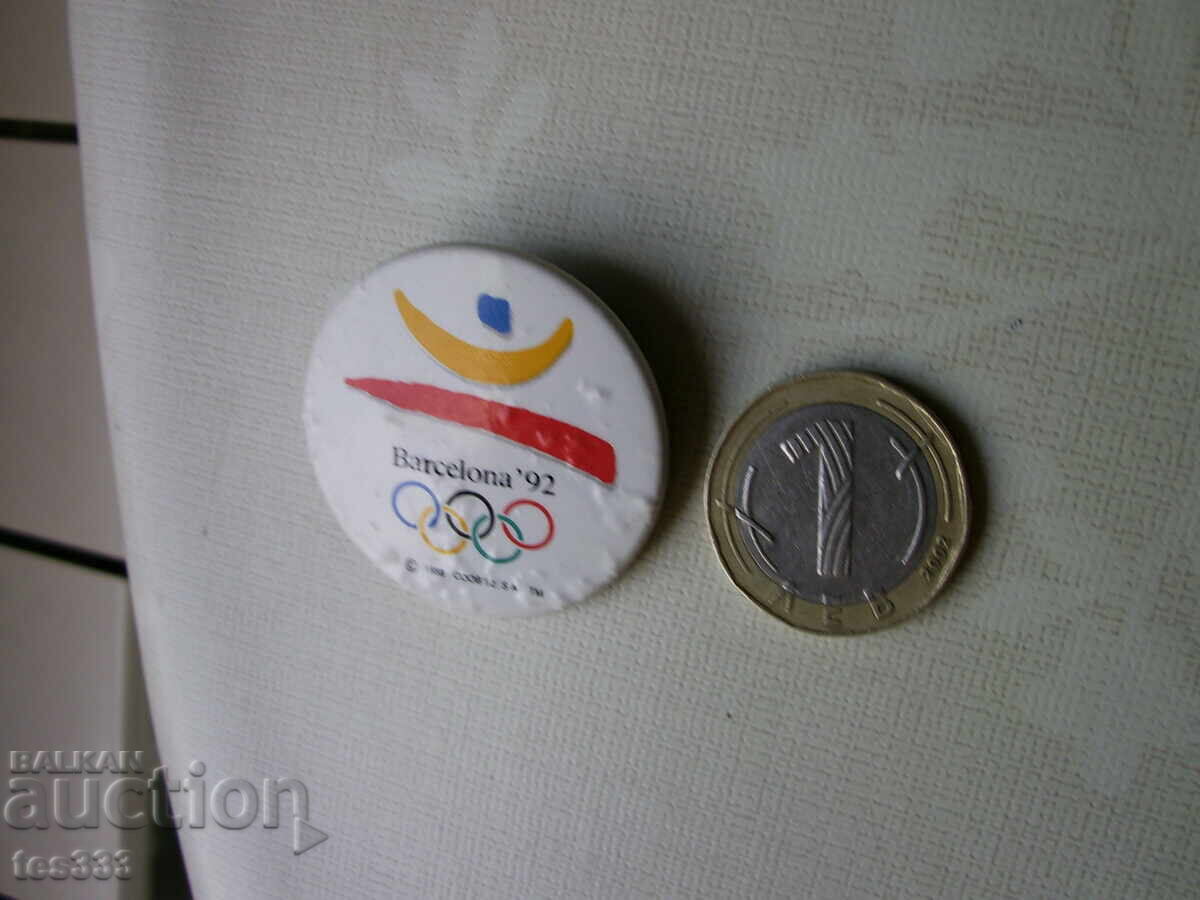 Auction  Barcelona 92 Olympic Badge