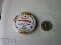 Barcelona 92 Bulgaria Olympic Badge