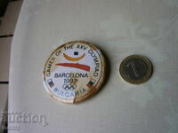 Barcelona 92 Bulgaria Olympic Badge