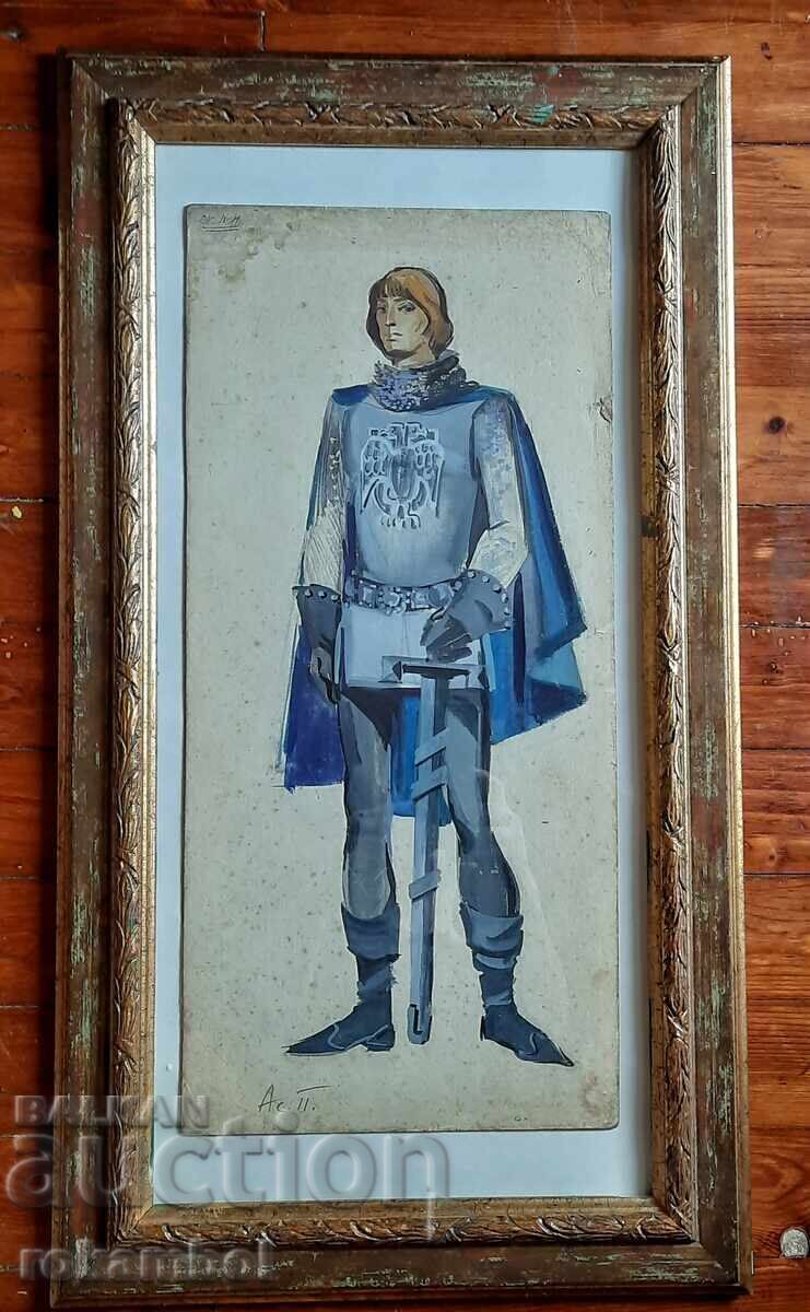 Стара картина на худ. Асен Попов 1895-1976г. - 5 Стара картина на худ. Асен Попов 1895-1976г. - 5