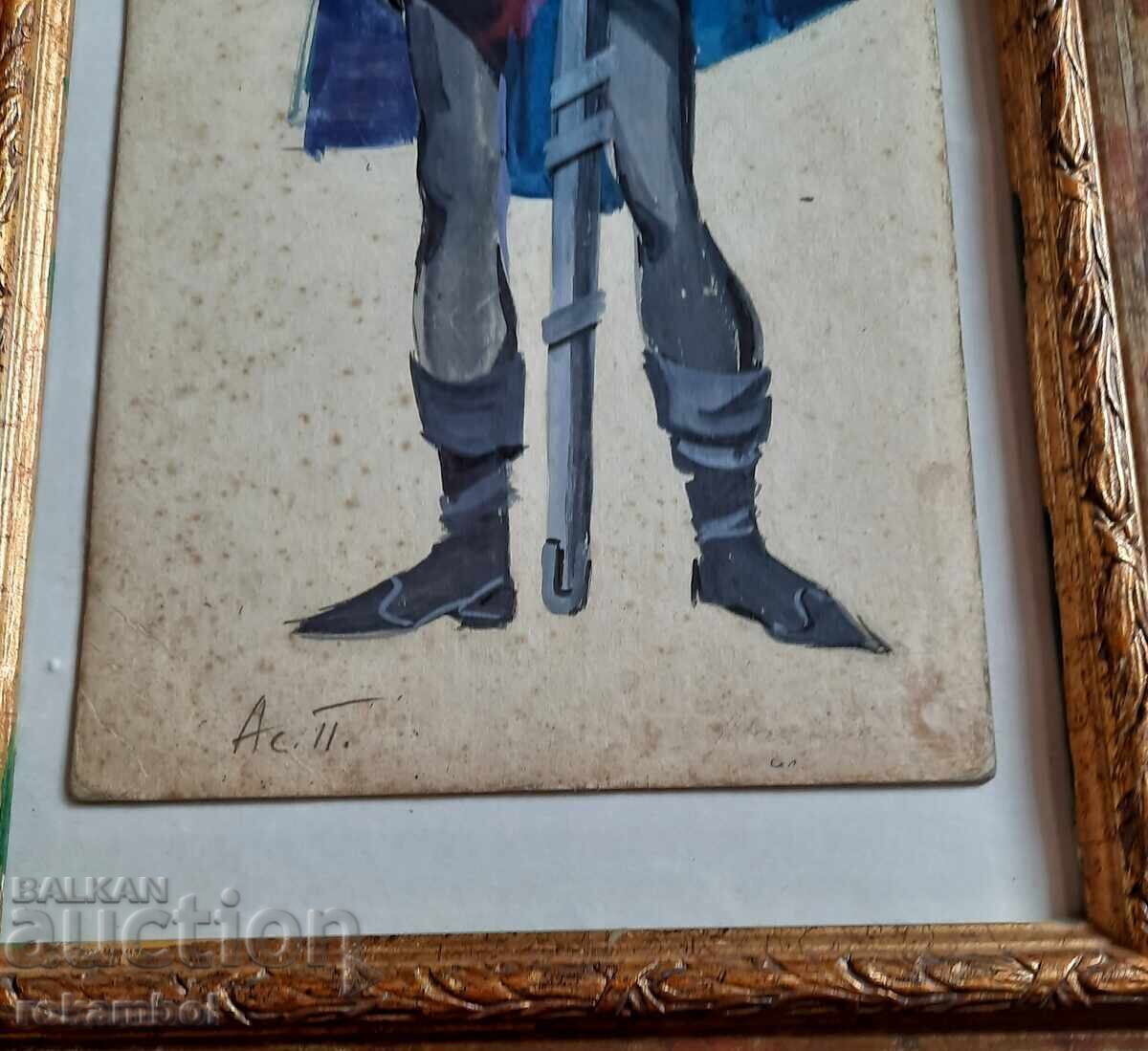 Стара картина на худ. Асен Попов 1895-1976г. - 6 Стара картина на худ. Асен Попов 1895-1976г. - 6