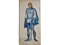 Old painting by artist Asen Popov 1895-1976