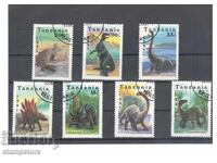 Tanzania - Stamped Dinosaur Series