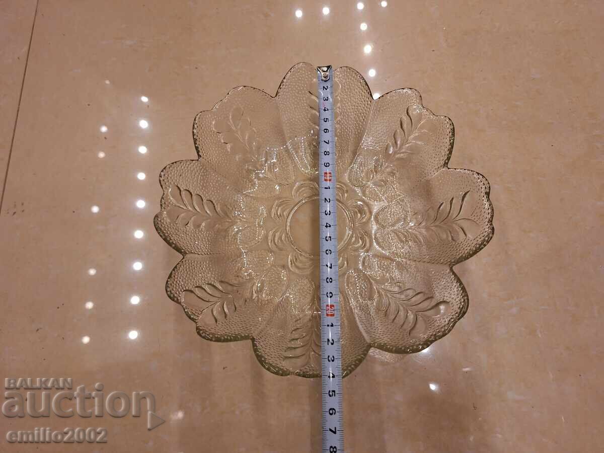 Fructera din sticla retro soc cu preț 9.00 BGN | € 4.60