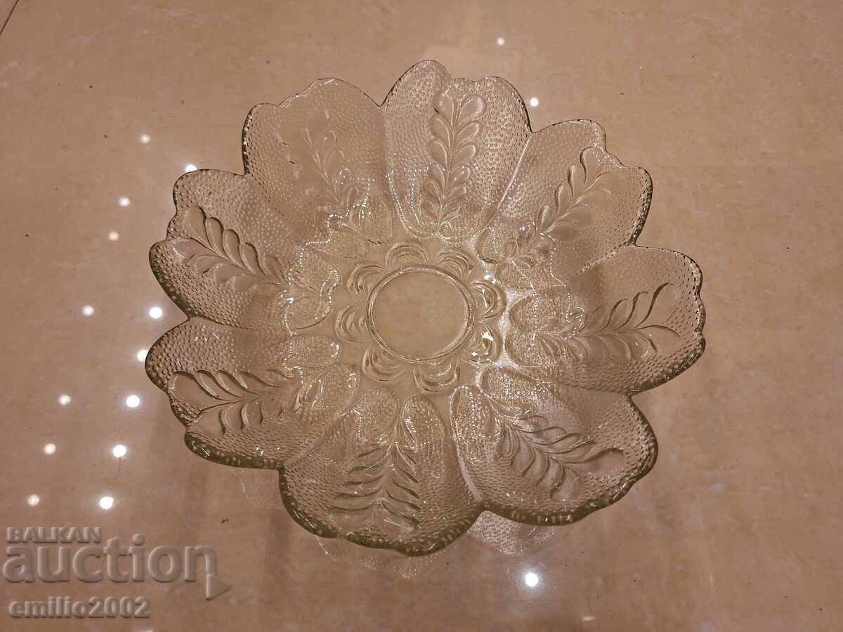 Fructera din sticla retro soc