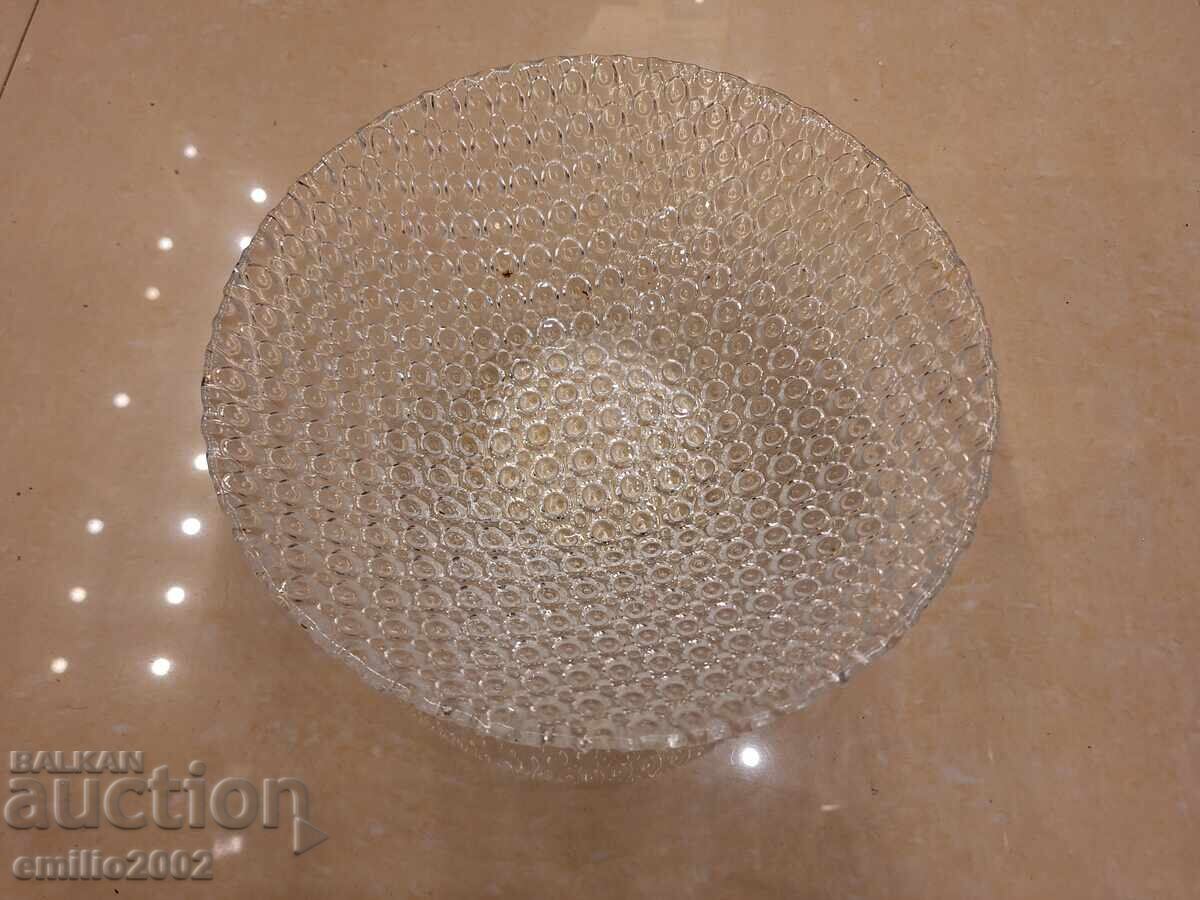 Γυάλινη φρουτιέρα ρετρό κοκ Γυάλινη φρουτιέρα ρετρό κοκ