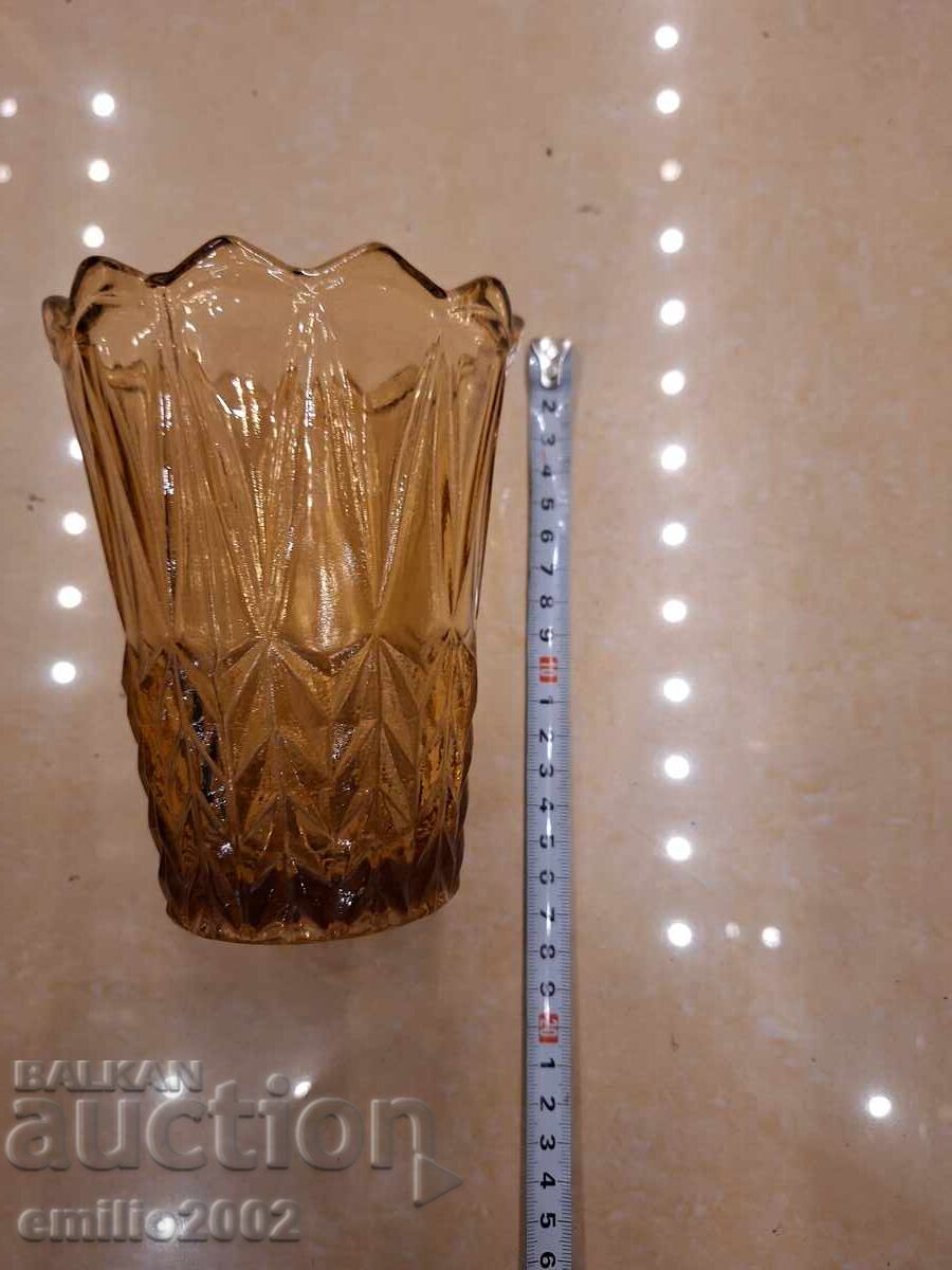 Glass vase retro social