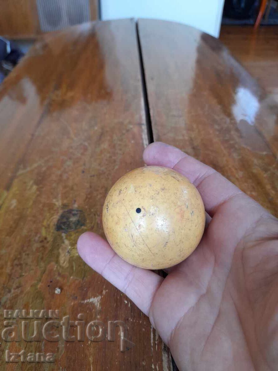 Old billiard ball with price 22.00 BGN | € 11.25 Old billiard ball with price 22.00 BGN | € 11.25