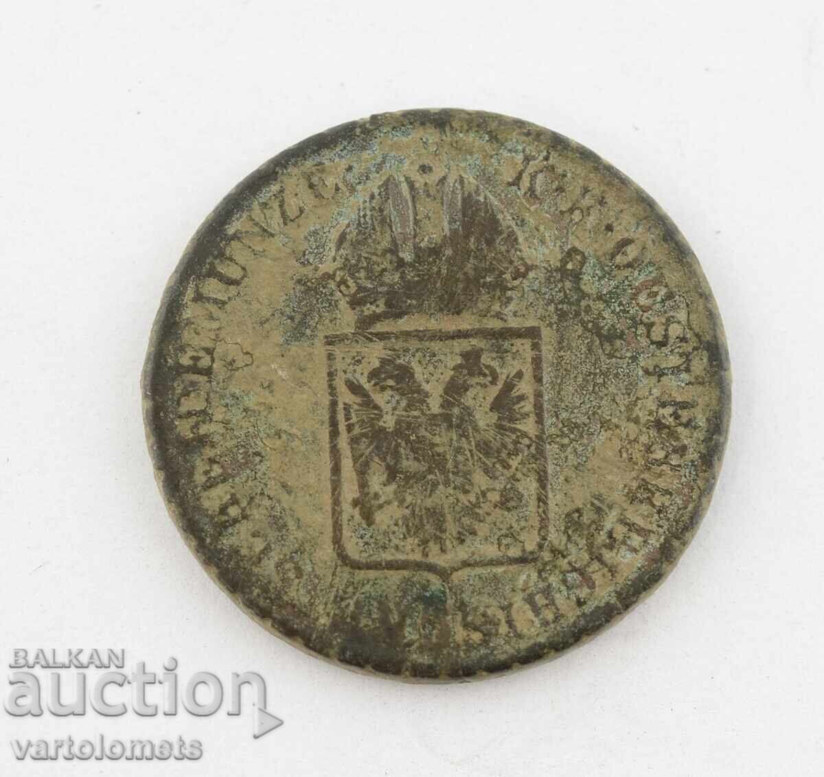 1 Kreuzer 1816 Austria Austrian Empire with price 9.00 BGN | € 4.60