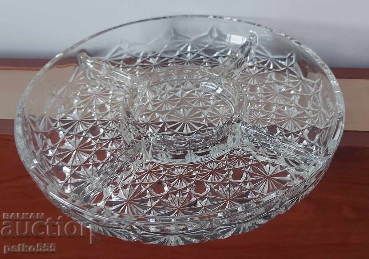 Farfurie de aperitive Cristal