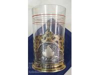 Παλιό Σοβιετικό Ασημένιο ποτηροθήκη