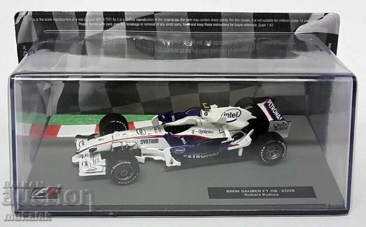 1:43 ATLAS BMW SAUBER F1 2008 ROBERT KUBICA БОЛИД ФОРМУЛА 1:43 ATLAS BMW SAUBER F1 2008 ROBERT KUBICA БОЛИД ФОРМУЛА