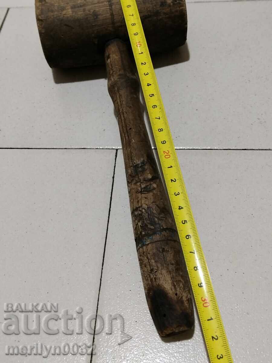 Стар дървен чук, инструмент, пособие - 6 Стар дървен чук, инструмент, пособие - 6