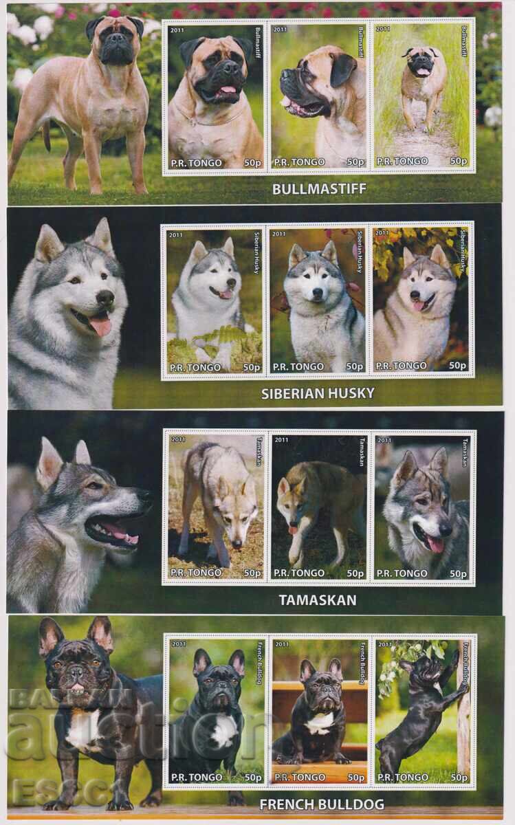 Καθαρά μπλοκ Φάουνα Σκύλοι 2011 από Τόνγκα Καθαρά μπλοκ Φάουνα Σκύλοι 2011 από Τόνγκα