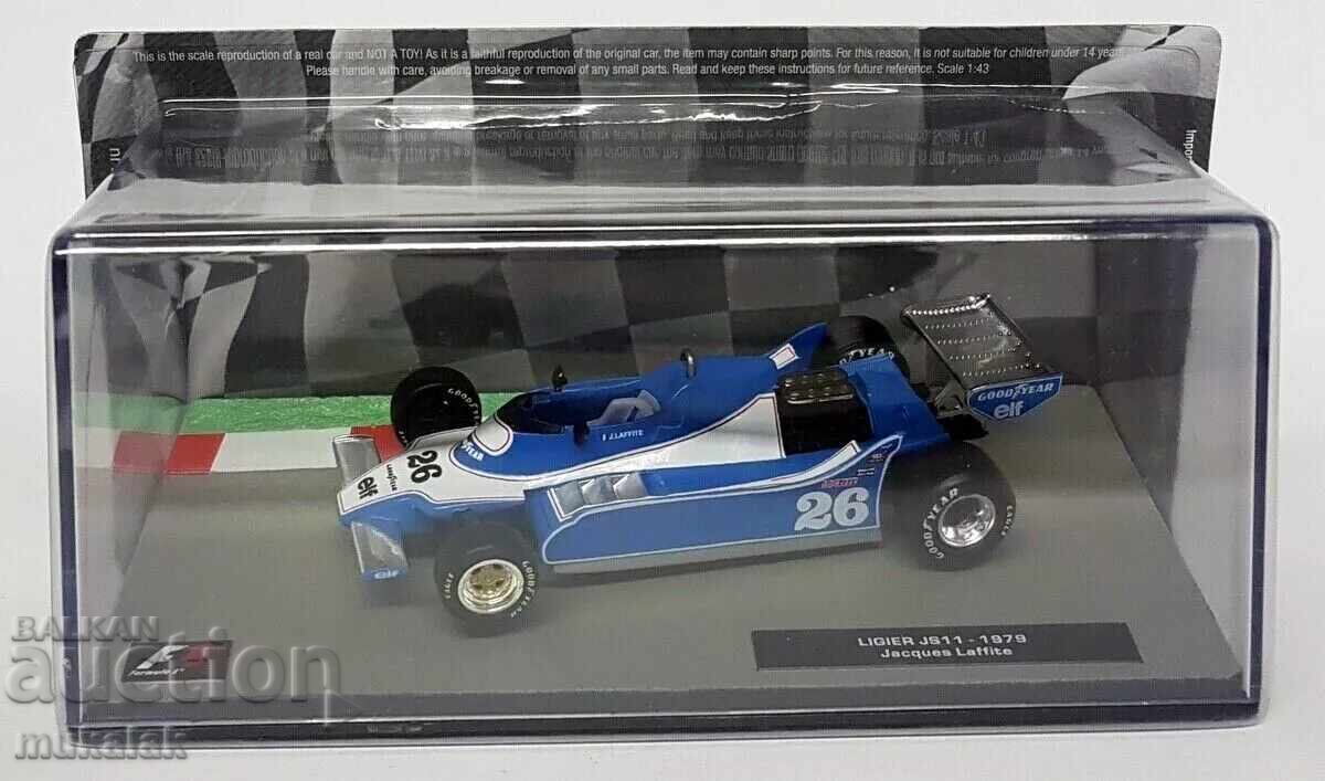 1:43 ATLAS LIGIER JS1 1979 JACQUES LAFFITE БОЛИД ФОРМУЛА 1:43 ATLAS LIGIER JS1 1979 JACQUES LAFFITE БОЛИД ФОРМУЛА