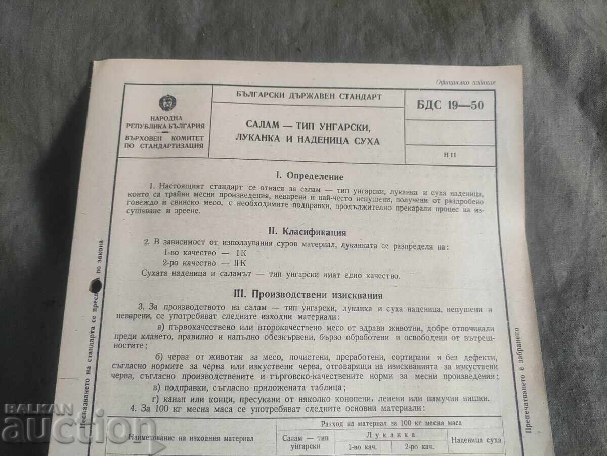 БДС - Салам Унгарски , луканка и наденица