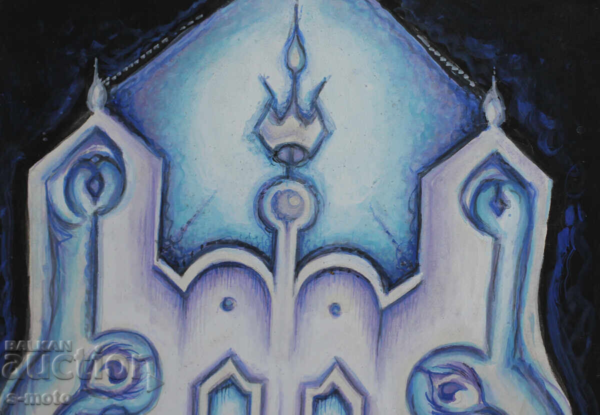 Auction  Margarita Petrova, gouache / pastel abstraction