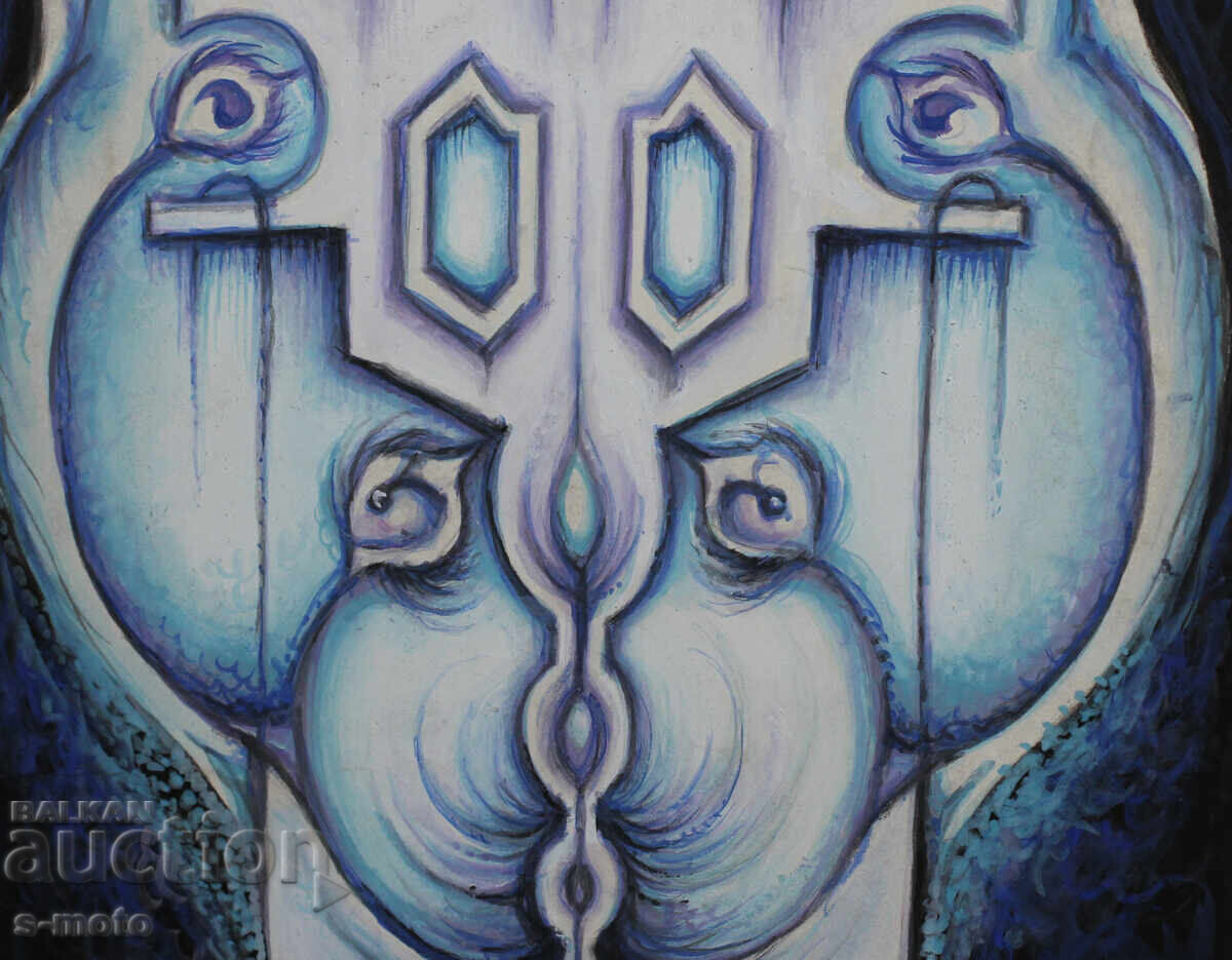 Margarita Petrova, gouache / pastel abstraction - 6