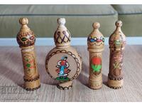 Souvenirs wooden amulets retro for connoisseurs