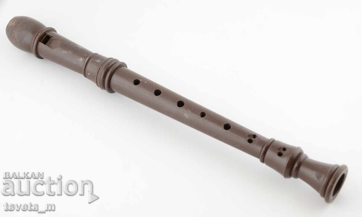 Delivery of Large Brown Block Flute - Plays