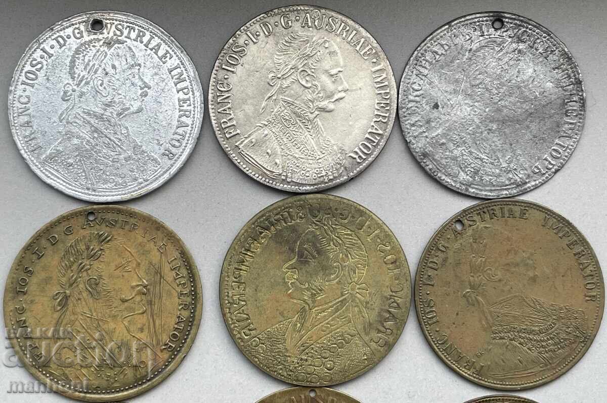 6034 Царство България лот 10 месингови и алуминиеви пендар с цена 150.00 лв. | € 76.69