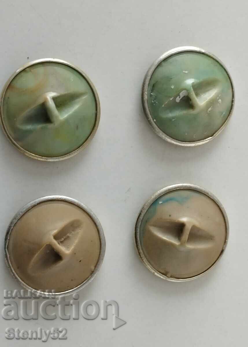 4 metal and plastic "Serdica" buttons with price 20.00 BGN | € 10.23 4 metal and plastic "Serdica" buttons with price 20.00 BGN | € 10.23