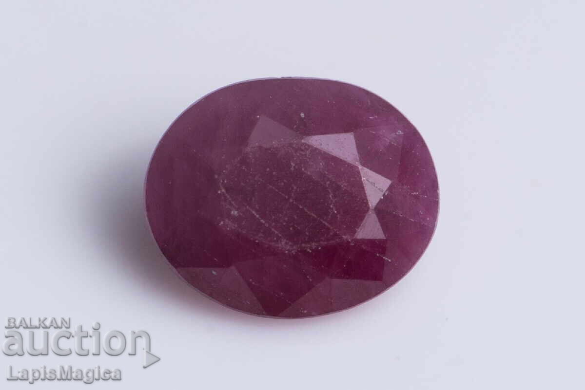 Rubin 0.56ct încălzit tăietură ovală #1
