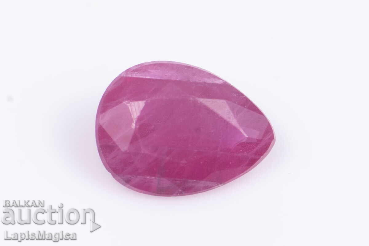 Ruby 0.20ct heated, drop cut #1