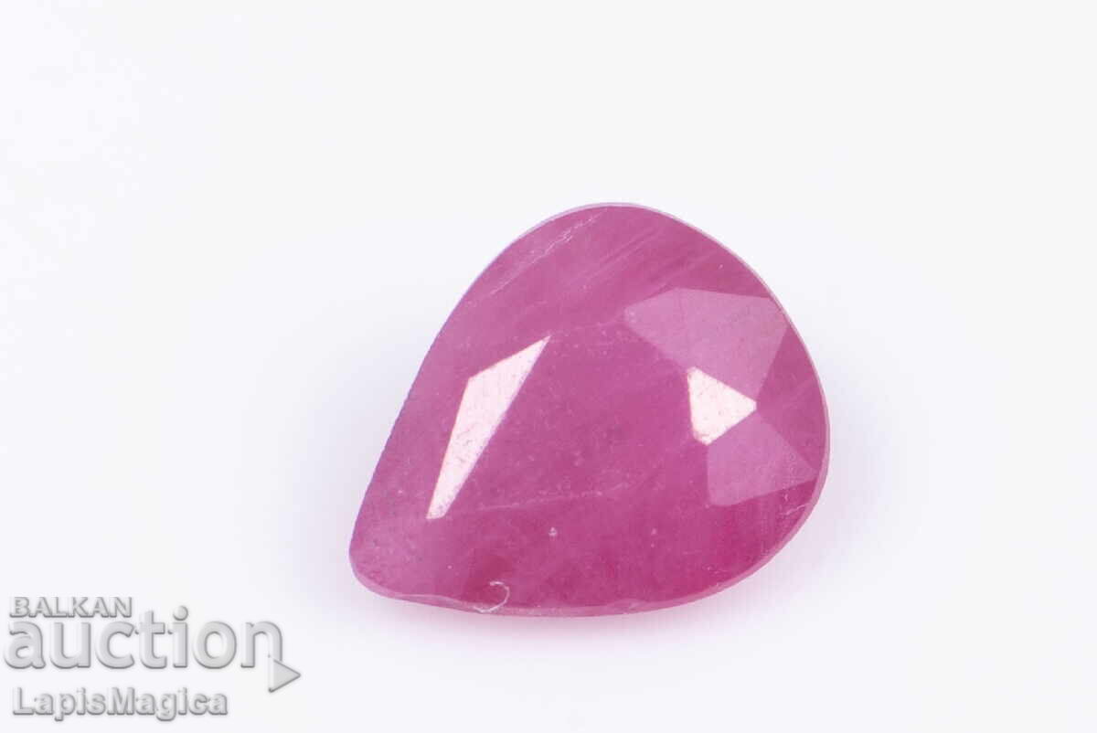 Ρουμπίνι 0.27ct θερμαινόμενο κοπή σταγόνα #2 Ρουμπίνι 0.27ct θερμαινόμενο κοπή σταγόνα #2