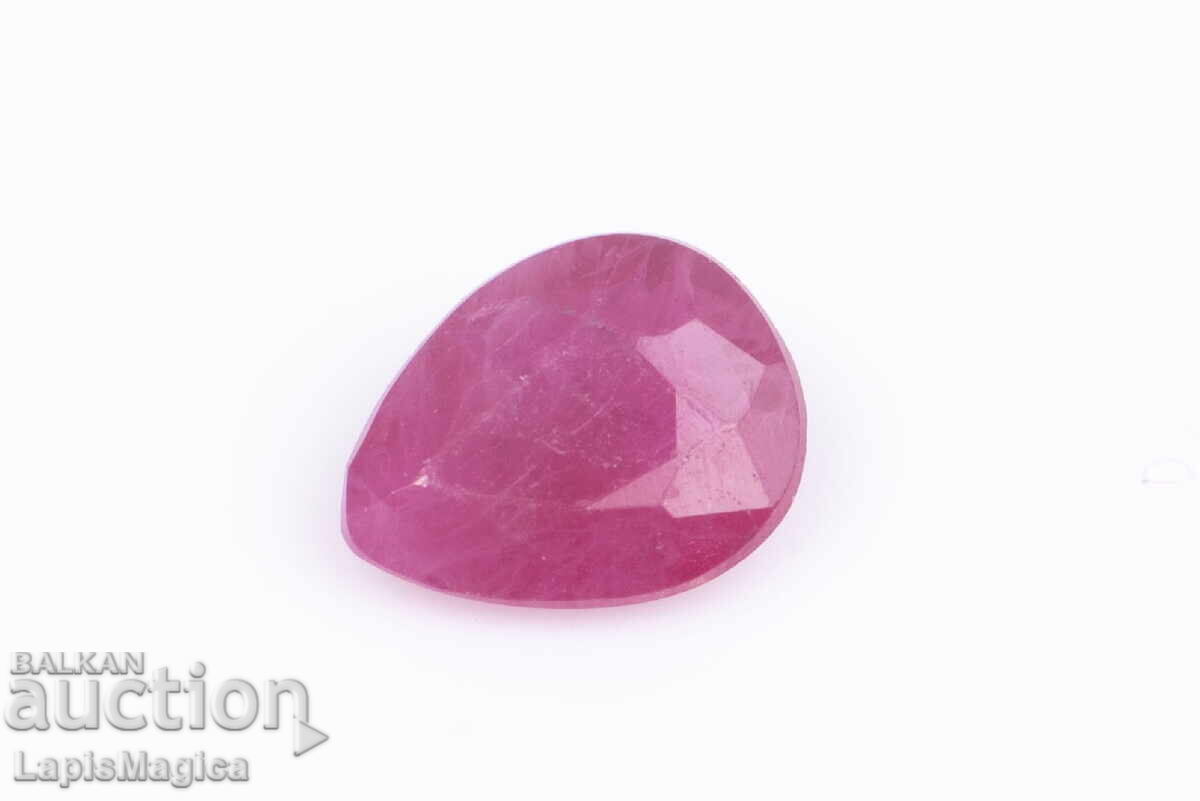 Ruby 0.22ct heated drop cut #5