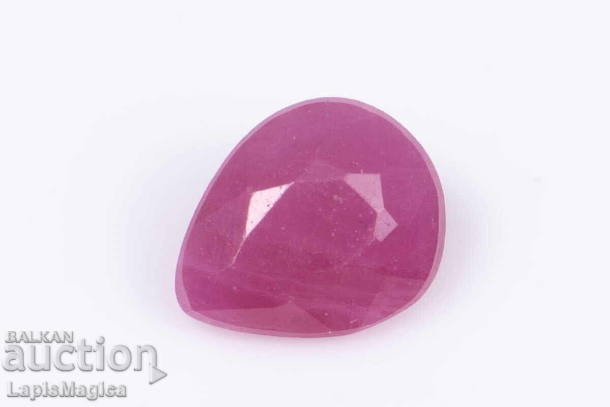 Ruby 0.25ct heated, drop cut #7