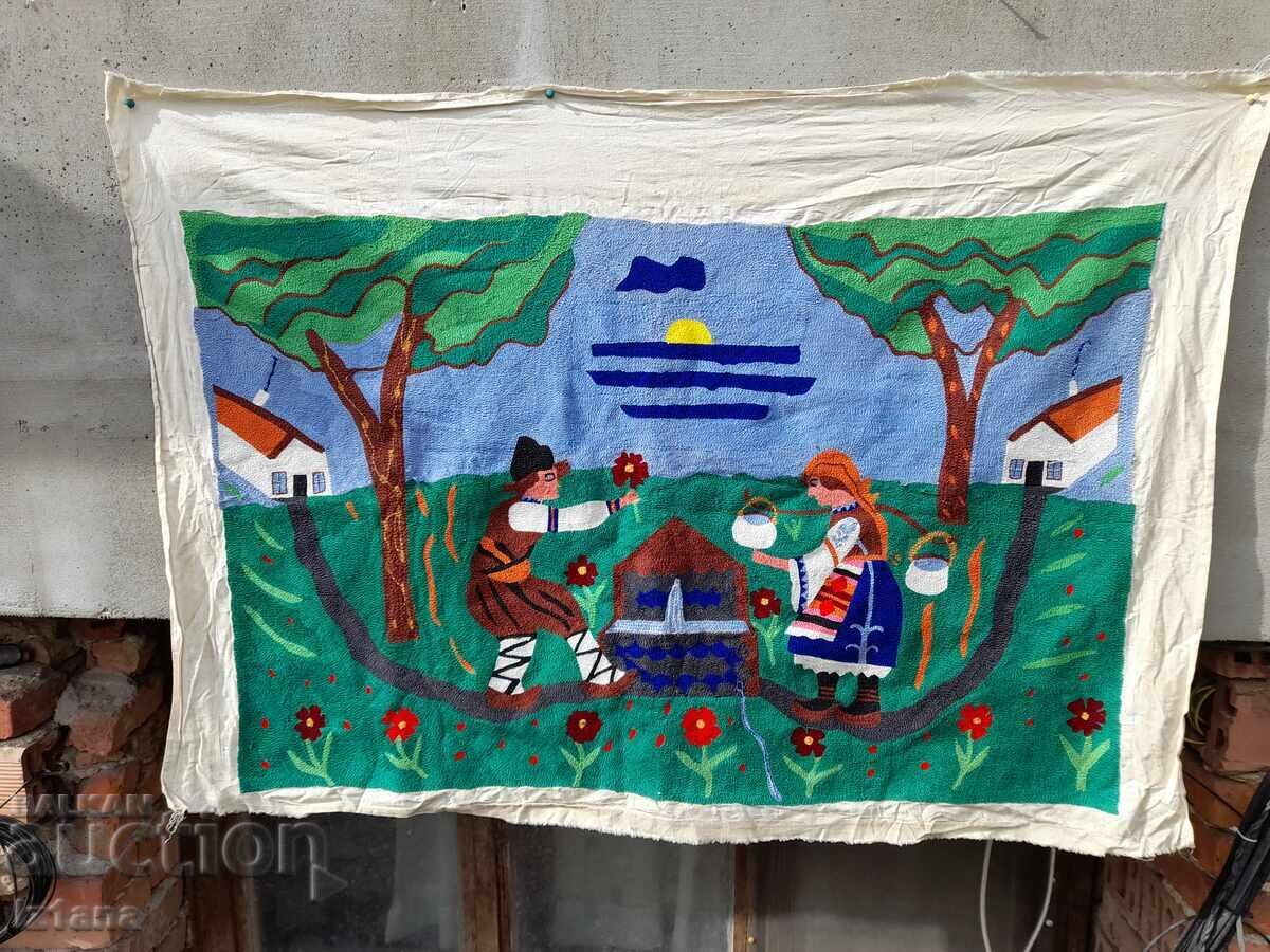 Old, fucked-up rug, wall hanging with price 65.00 BGN | € 33.23 Old, fucked-up rug, wall hanging with price 65.00 BGN | € 33.23