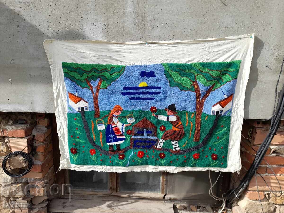 Old, fucked-up rug, wall hanging - 6 Old, fucked-up rug, wall hanging - 6