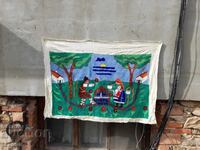 Covor antic, țesut, tapiserie de perete