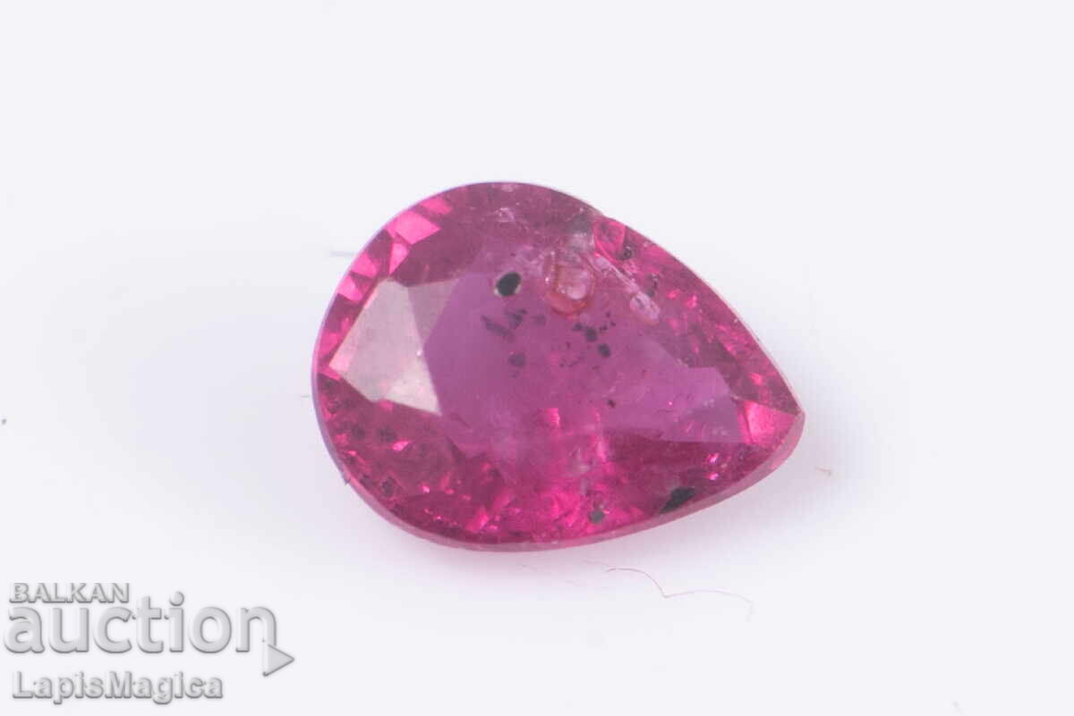 Rubin 0.21ct încălzit tăietură picătură #1