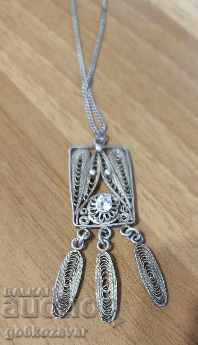 Delivery of LUXURIOUS OLD SILVER NECKLACE, PENDANT / FILIGREE Delivery of LUXURIOUS OLD SILVER NECKLACE, PENDANT / FILIGREE