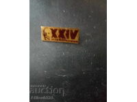 Badge for the occasion of the 24th Congress of the CPSU - USSR