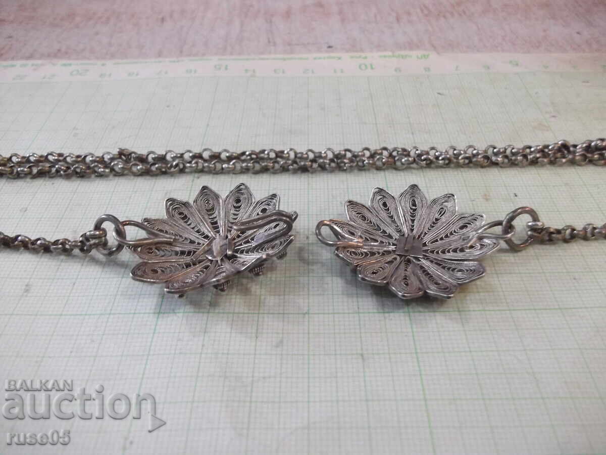 Centură argintată filigranată - 7