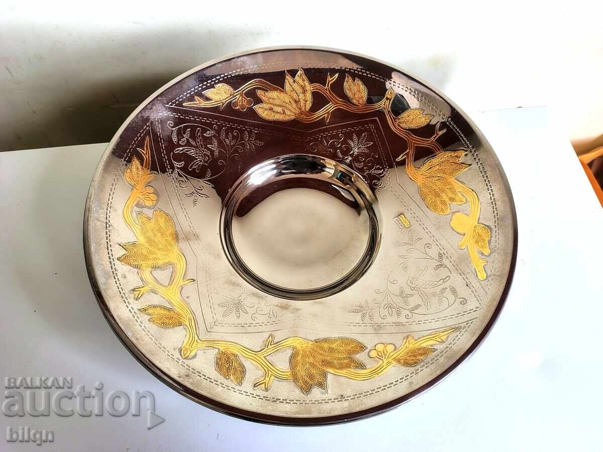 Beautiful 24K Gold Plated Fruitiera with price 33.32 BGN | € 17.04 Beautiful 24K Gold Plated Fruitiera with price 33.32 BGN | € 17.04