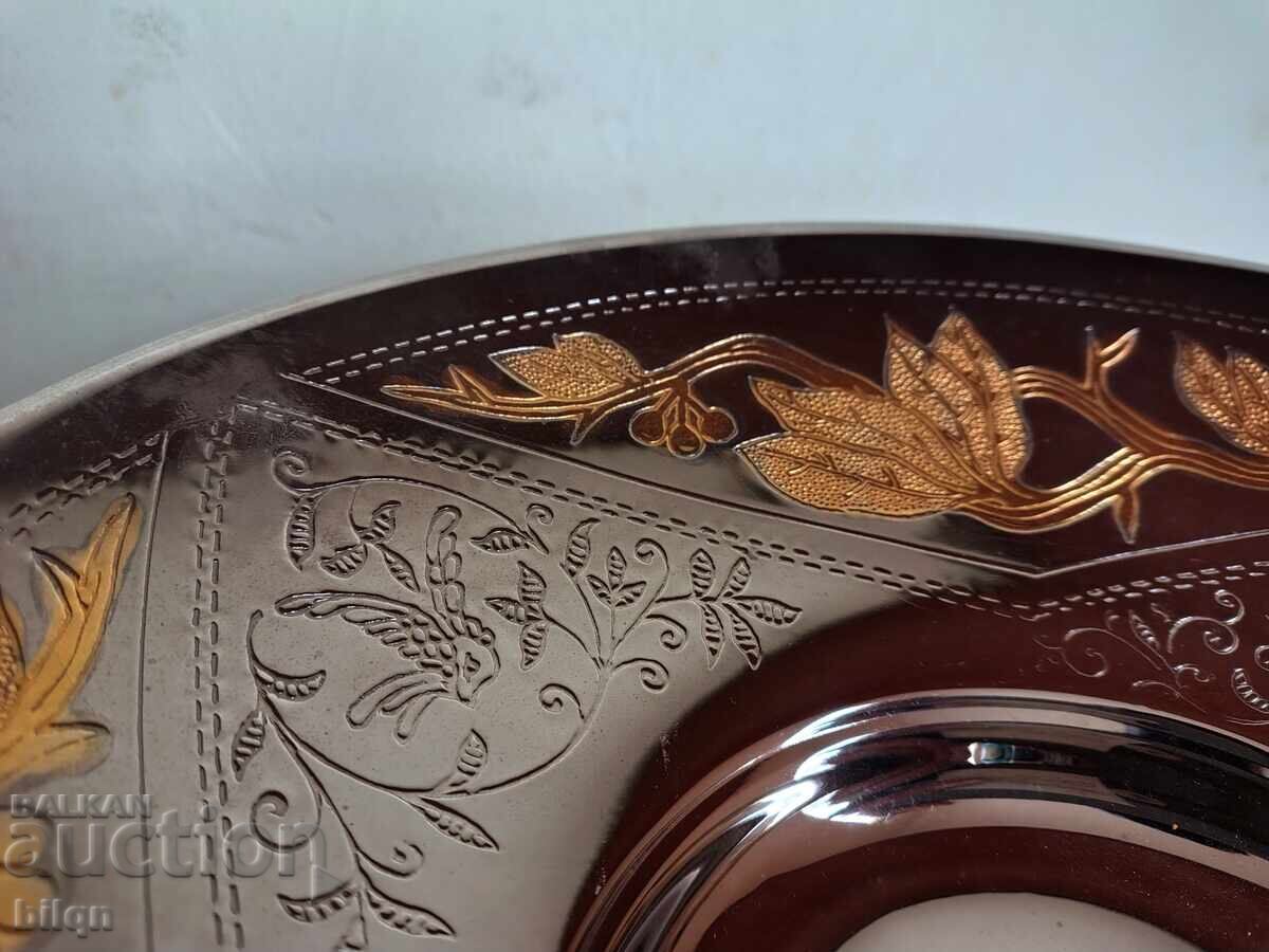 Delivery of Beautiful 24K Gold Plated Fruitiera Delivery of Beautiful 24K Gold Plated Fruitiera