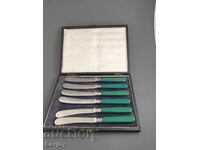 Комплект посребрени кухненски ножове