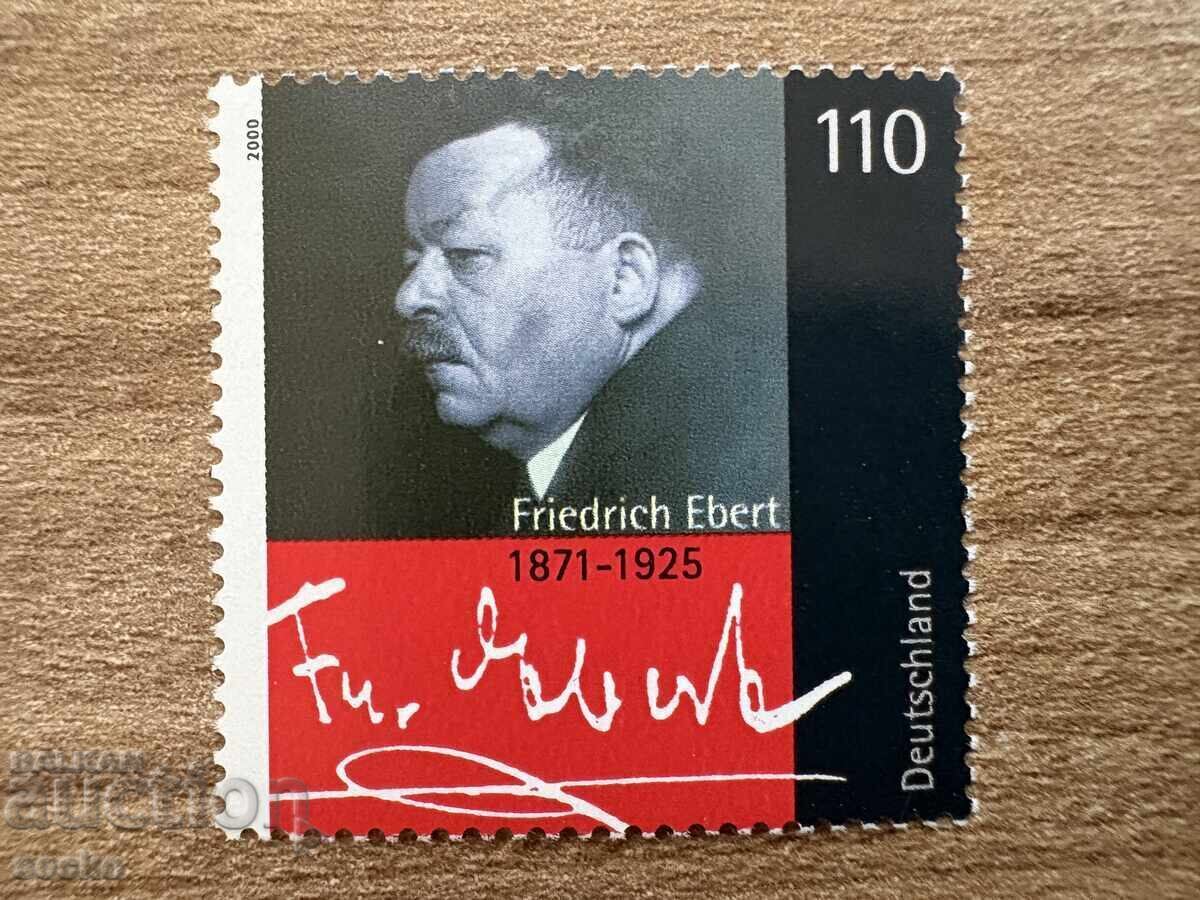 Germania - 70 de ani de la moartea lui Friedrich Ebert (2000) MNH Germania - 70 de ani de la moartea lui Friedrich Ebert (2000) MNH
