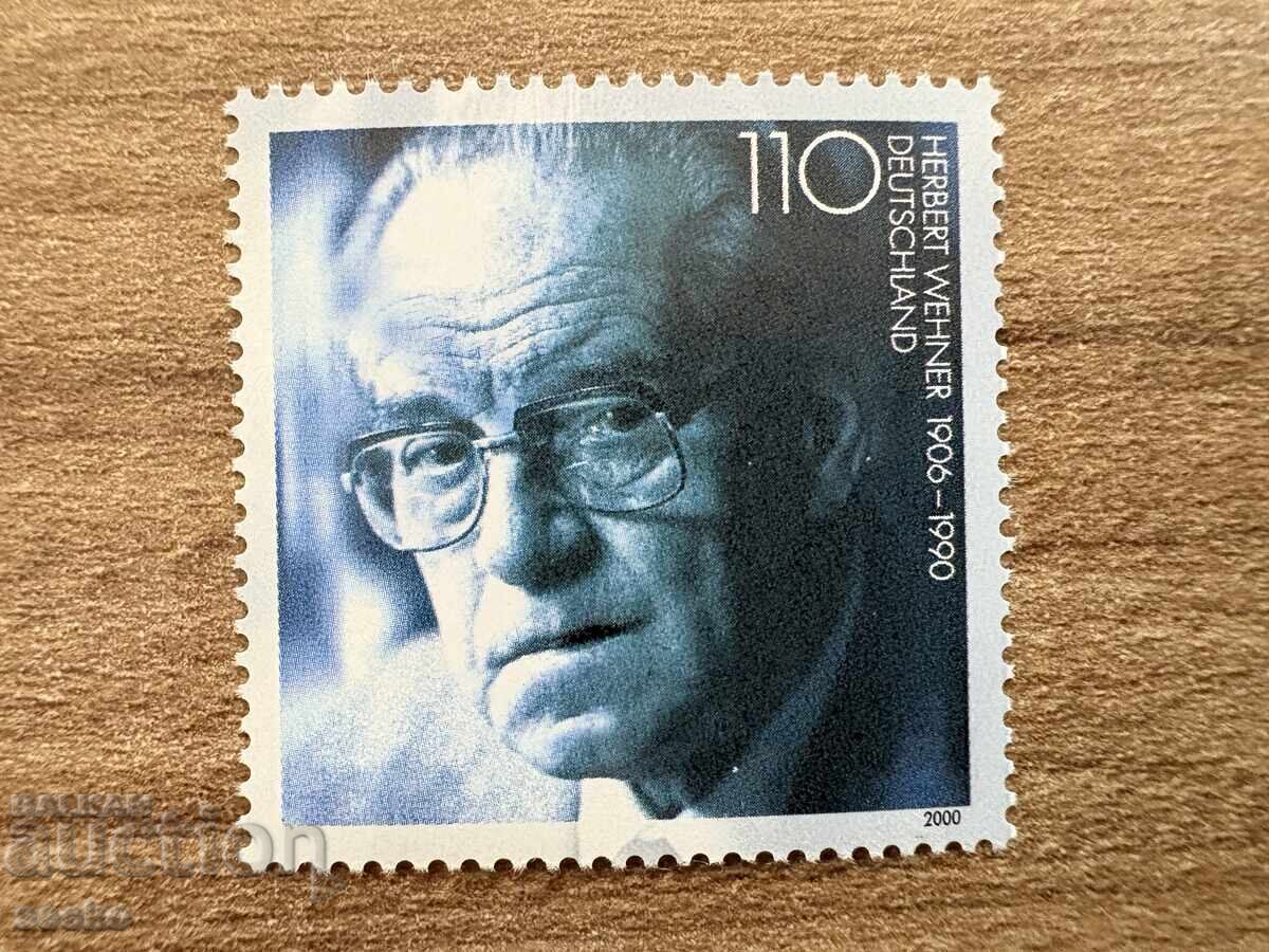 Γερμανία - 10 χρόνια από τον θάνατο του Herbert Wehner (2000) MNH Γερμανία - 10 χρόνια από τον θάνατο του Herbert Wehner (2000) MNH