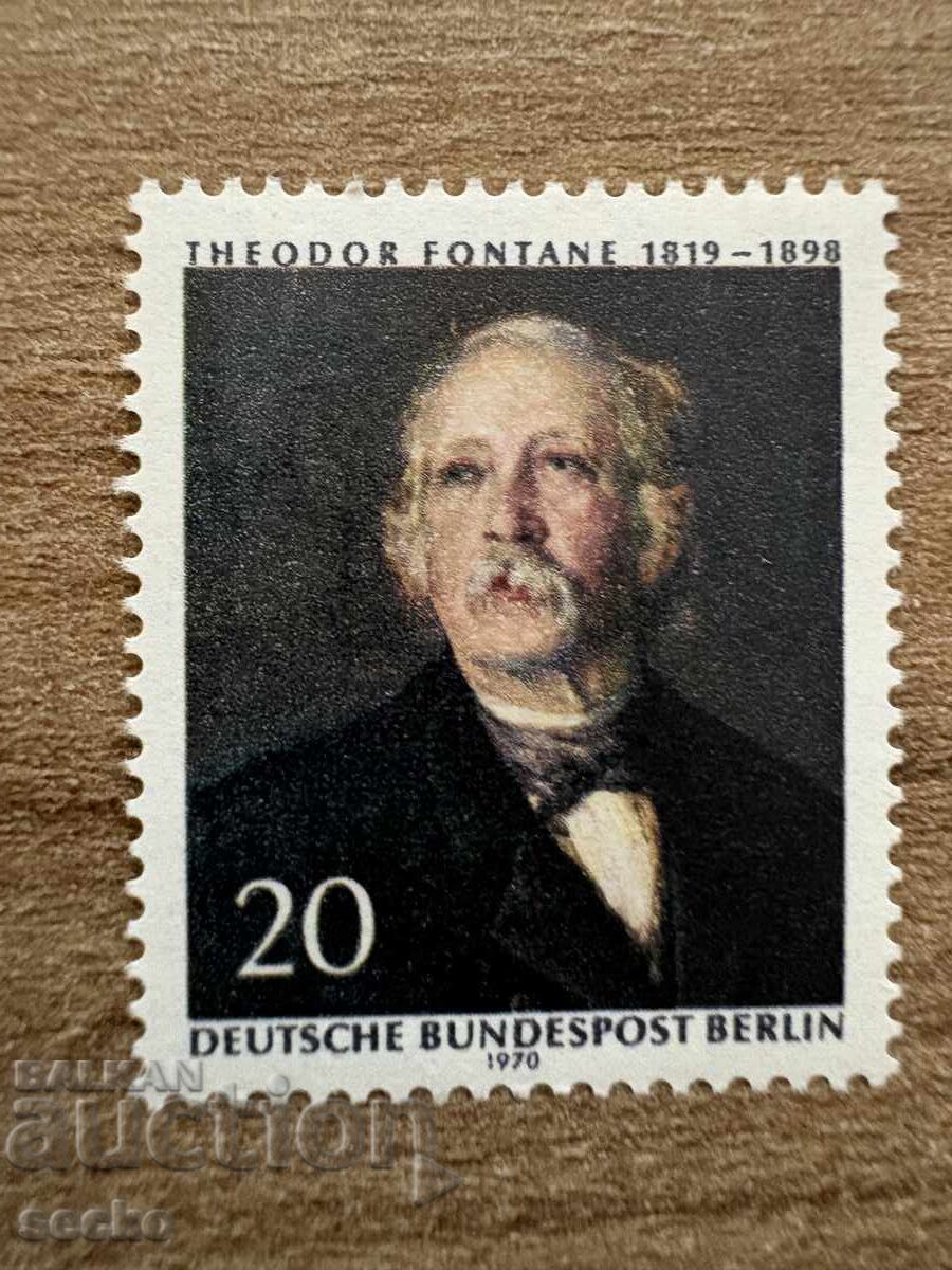 Berlin - 150 de ani de la nașterea lui Theodore Fontane (1970) MNH