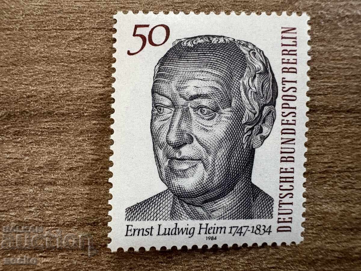 Berlin - 150 ani de la moartea lui Ernst Ludwig Heim (1984) MNH Berlin - 150 ani de la moartea lui Ernst Ludwig Heim (1984) MNH