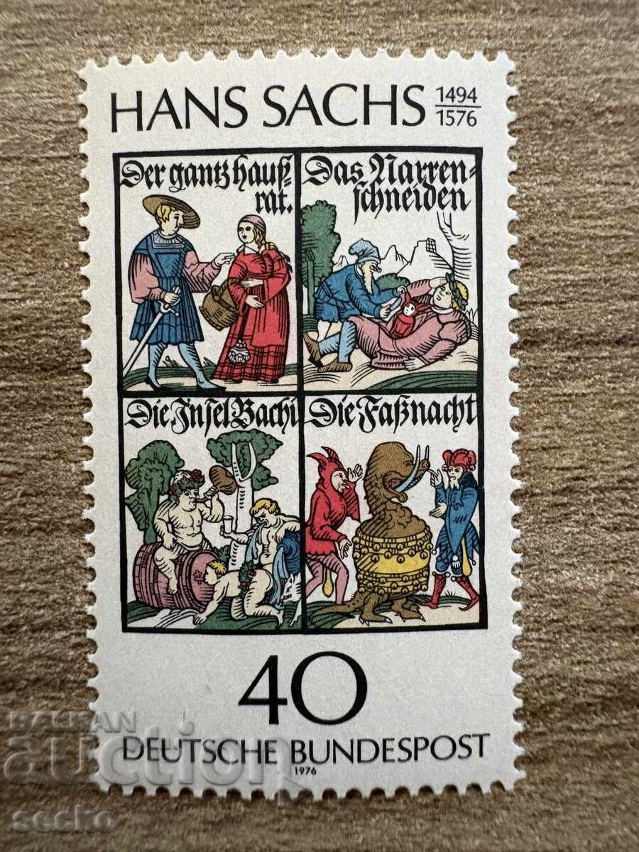 RFG/RGF - 400 g. de la moartea lui Hans Sachs (1976) MNH